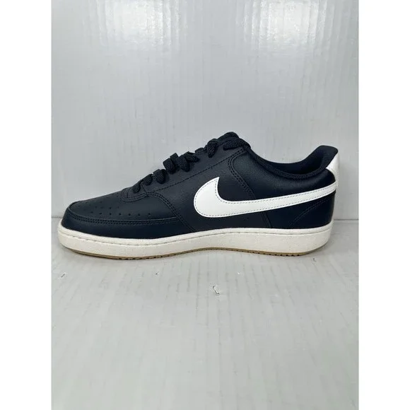 Nike Court Vision Lo Shoes Mens Size 9 Blue Obsidian White Sneakers FZ5547-400